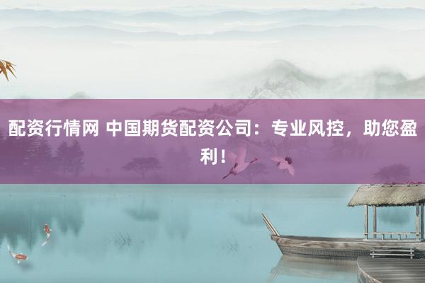 配資行情網(wǎng) 中國期貨配資公司：專業(yè)風控，助您盈利！